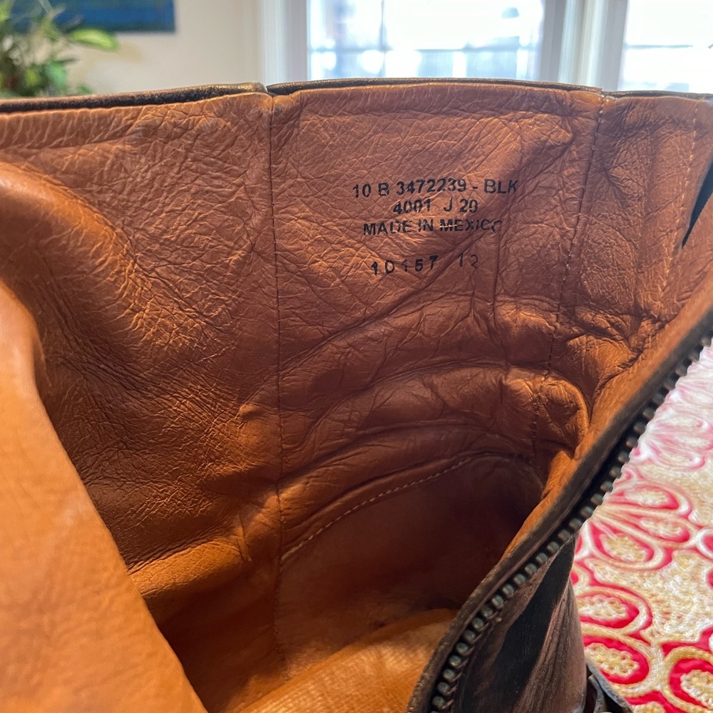 Frye Black and Brown Ankle Boots - Picture 5 of 8
